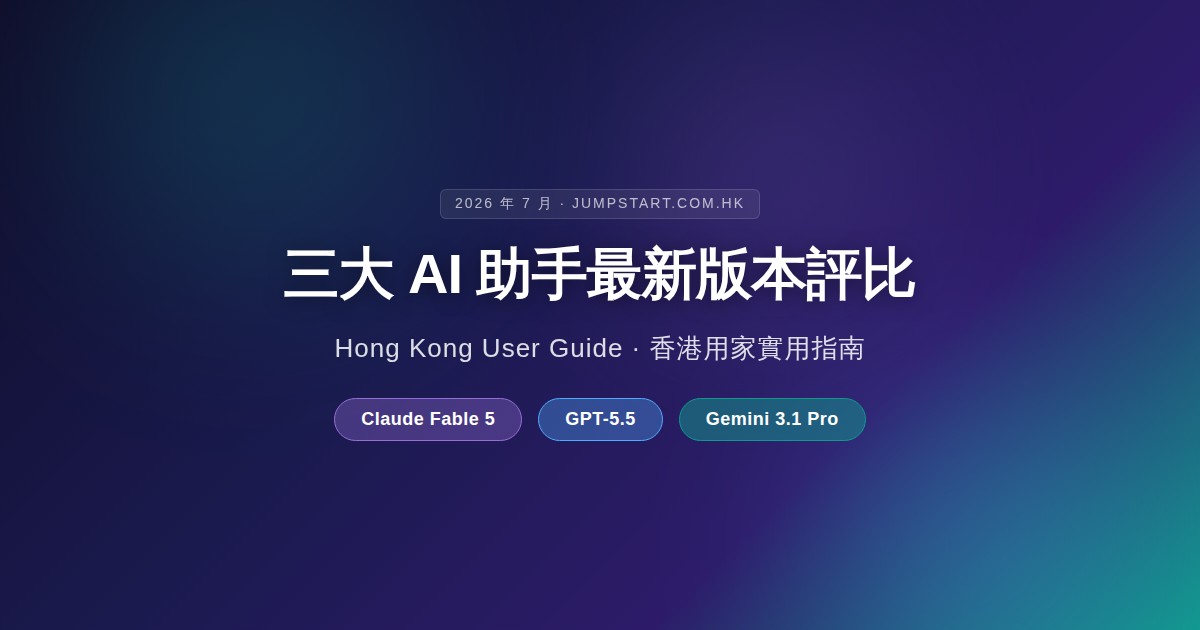 GPT-5.6 正式登場：Sol、Terra、Luna 三款模型解析及香港用家訂閱指南（2026年7月）